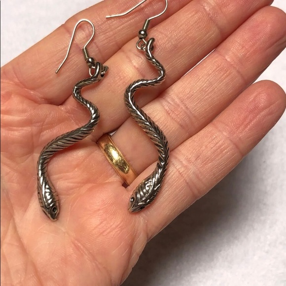 Snake Dangle Drop Earrings for Halloween - Picture 5 of 5